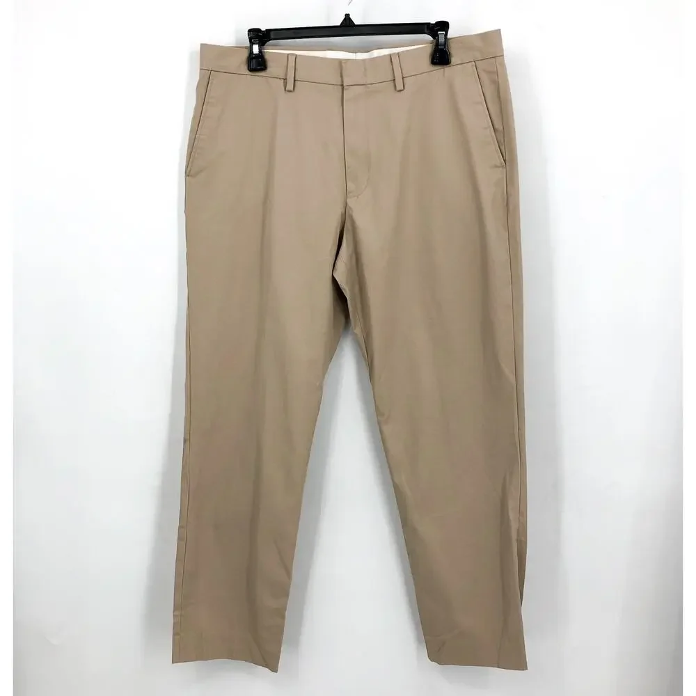 J.CREW Men's Ludlow Classic-Fit Pants 34x30 Tan Cotton Twill Style 17249 NWOT